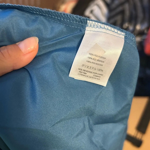 J.Crew Navy Blue Polka Dot Flutter Dress - Picture 4 of 5